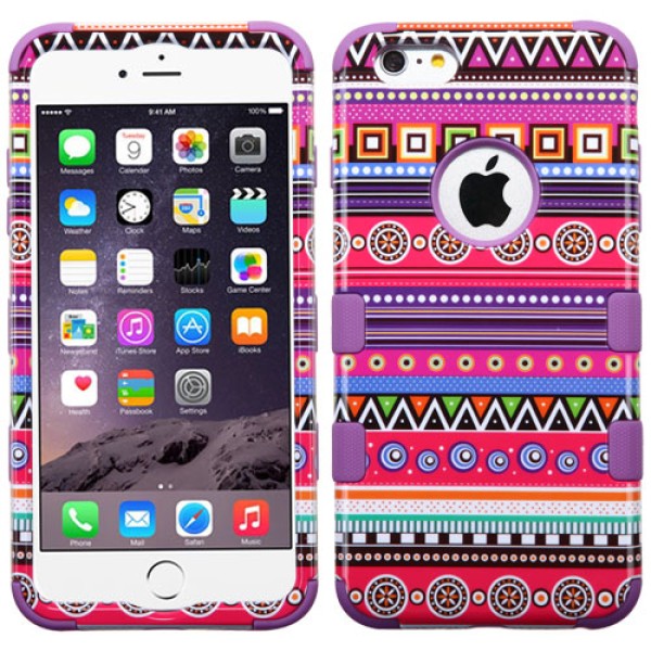 Funda Protector Triple Layer Apple Iphone 6 plus Morado Figuras (17004459) by www.tiendakimerex.com